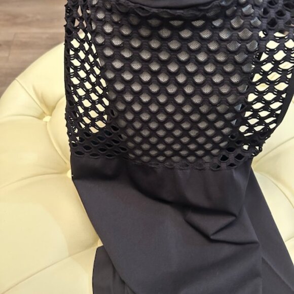 Ladies Black sleeveless top from Venus - mesh cutout design Size Small - Picture 4 of 4